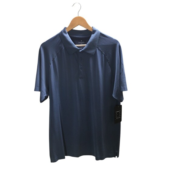 Fabletics Polo Shirt Men's Size XL Blue Short Sleeve NEW NWT - Picture 1 of 7